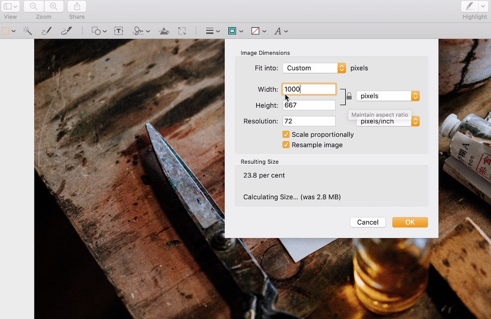 mac preview app image editing